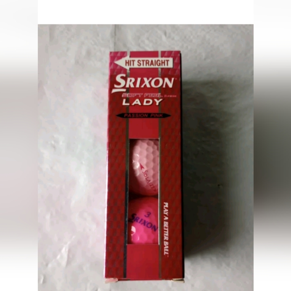 Srixon Soft Feel Lady Golf Balls Passion Pink One Sleeve (3balls) NEW!!